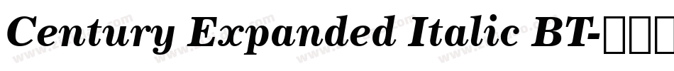 Century Expanded Italic BT字体转换